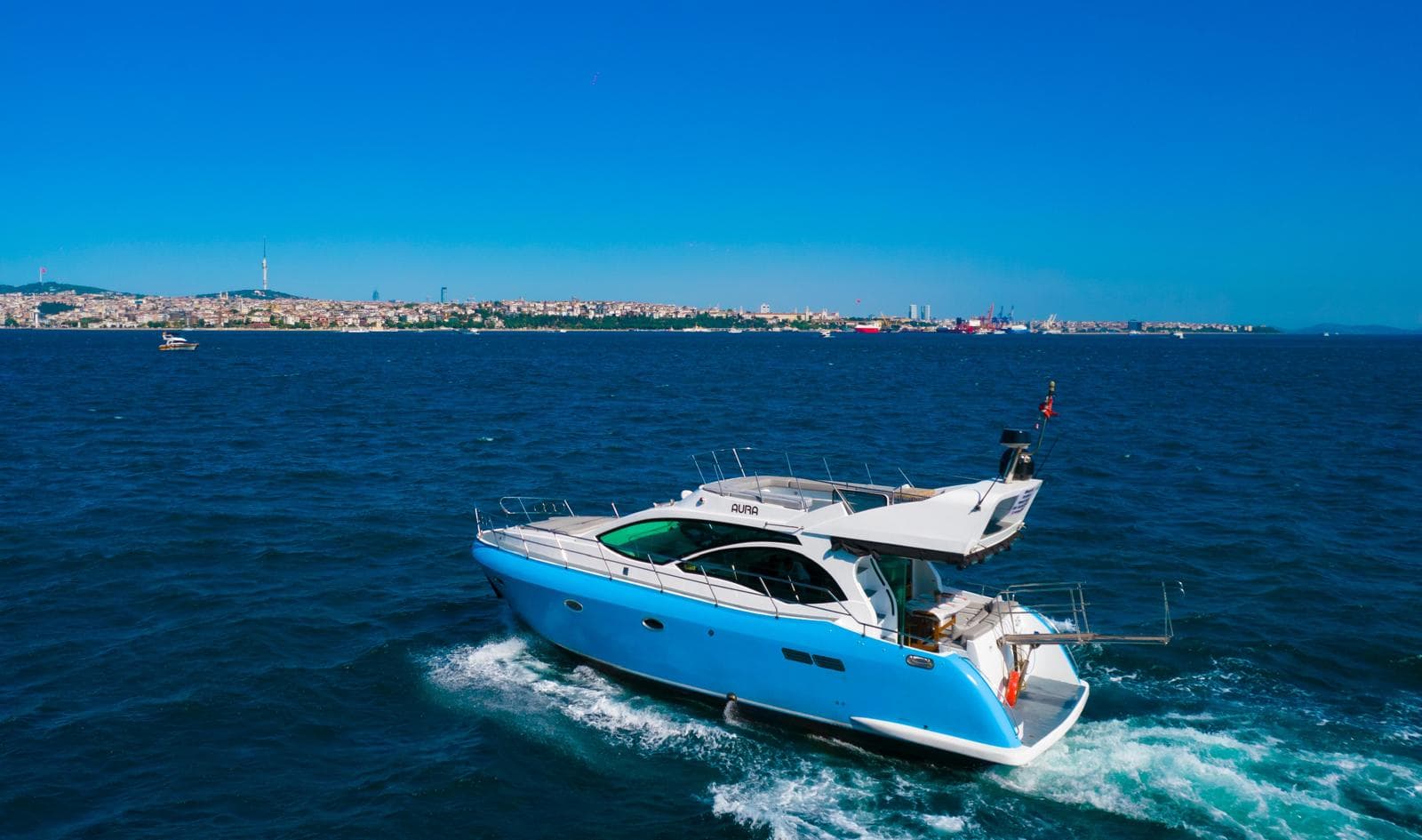 Swim-stop and relaxed cruising on a Bosphorus charter