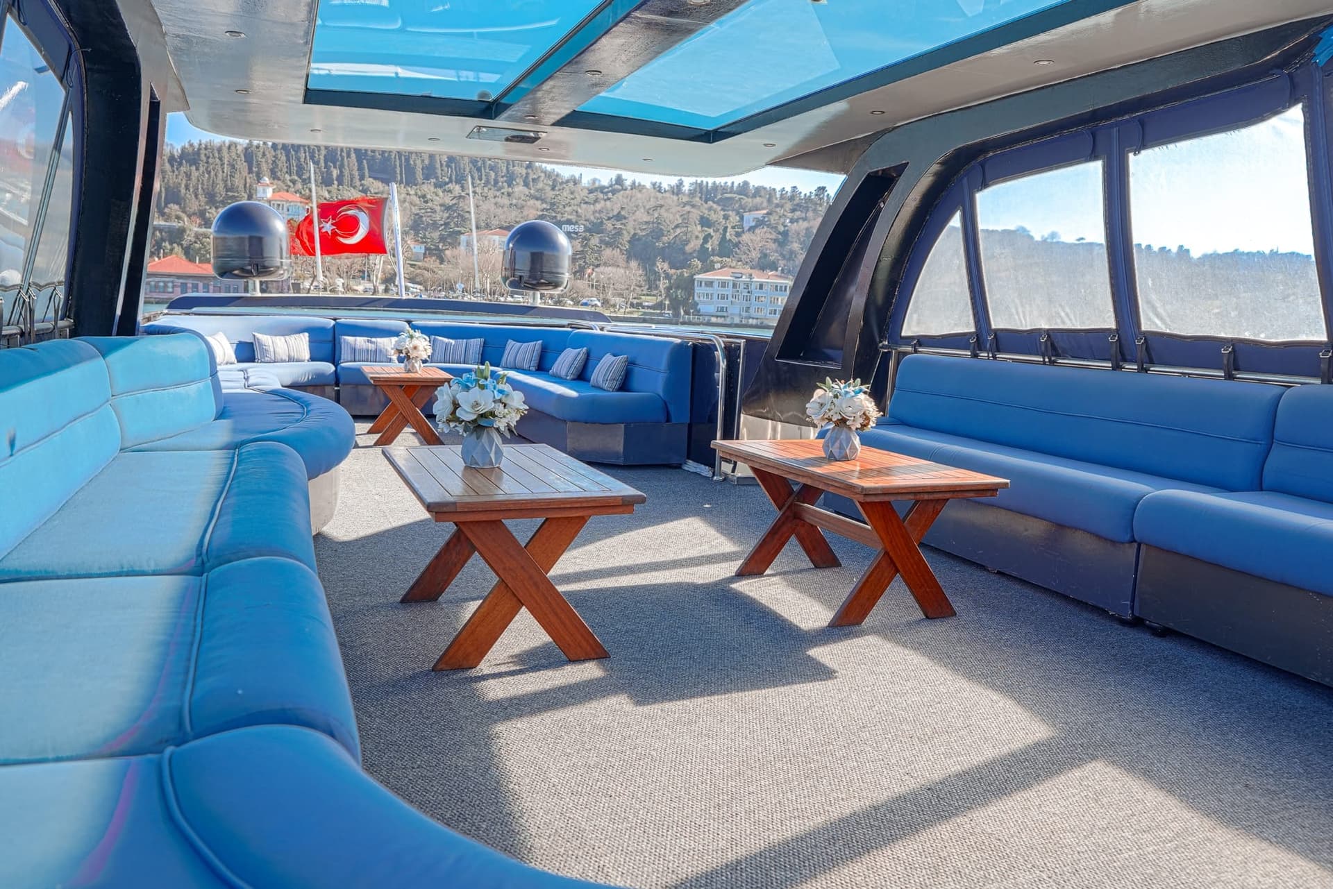 Private yacht on the Bosphorus, Istanbul